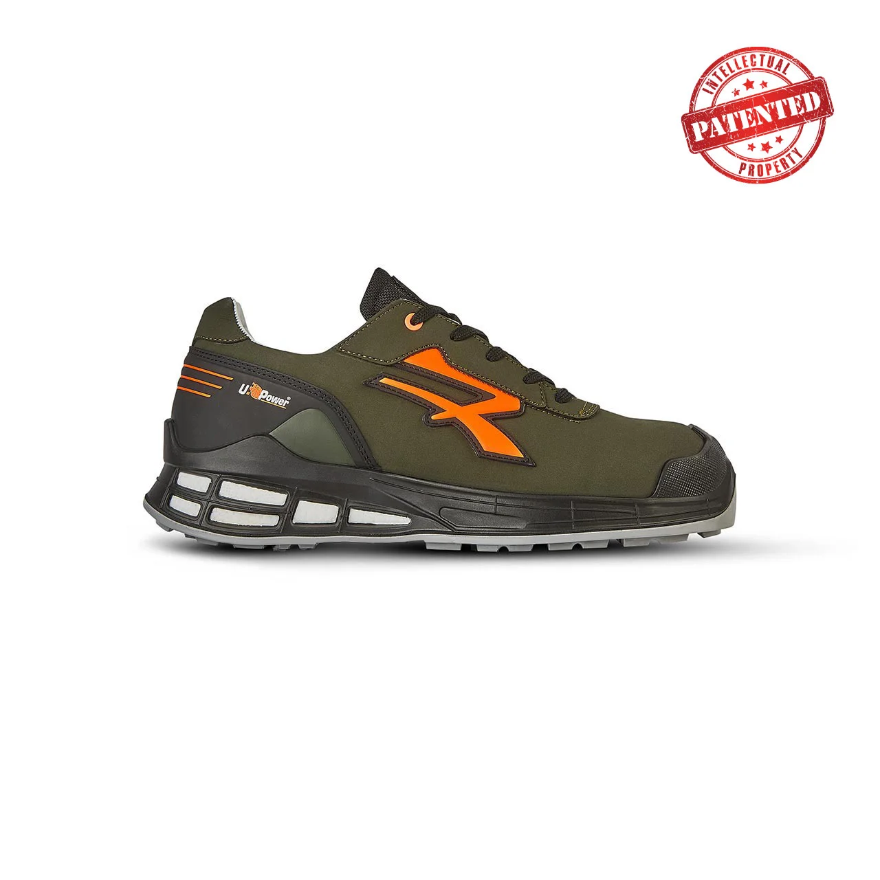 Chaussures de sécurité basses XENO S3 SRC CI ESD - Vert Olive /Orange image