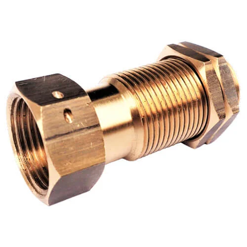 Raccord compteur pour étrier avec 2 contre-écrous ET - M 20x27 - long 58mm image