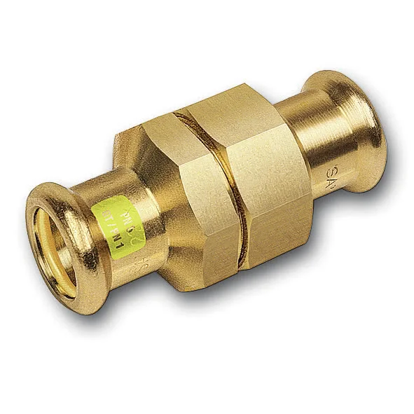 Raccord union à joint conique en cuivre à sertir - SANHA-Press Gas série 11340-F image