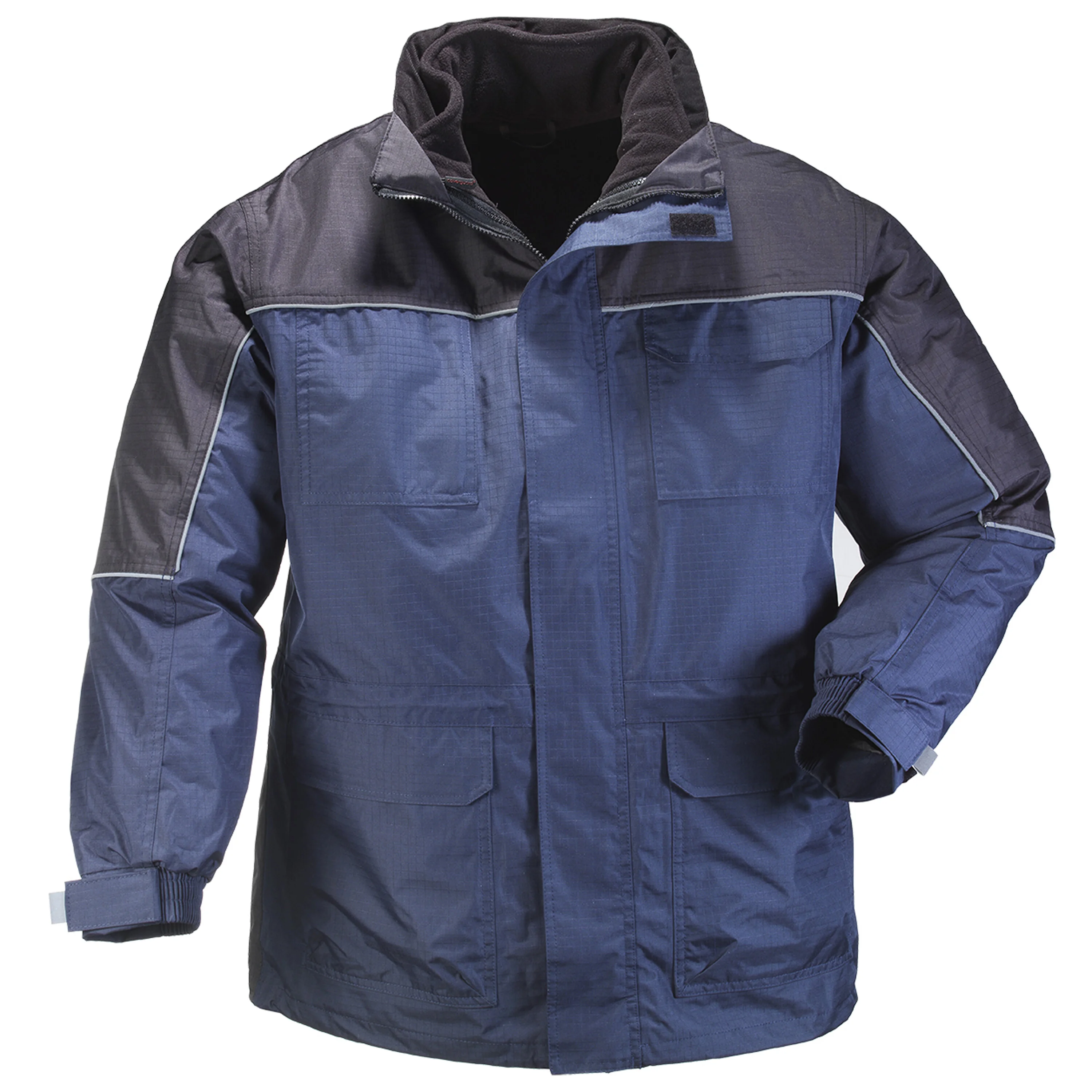 Parka multicouches de pluie RIPSTOP 4 en 1 - Bleu marine image
