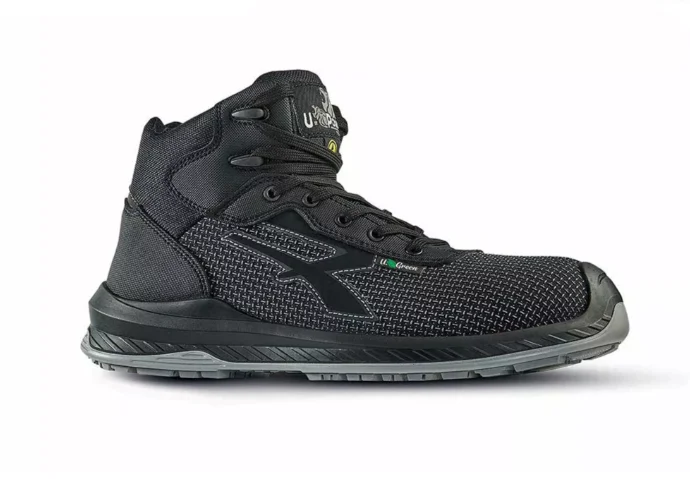 Chaussures de sécurité hautes LAND UK ESD S3 CI SRC - Noir image