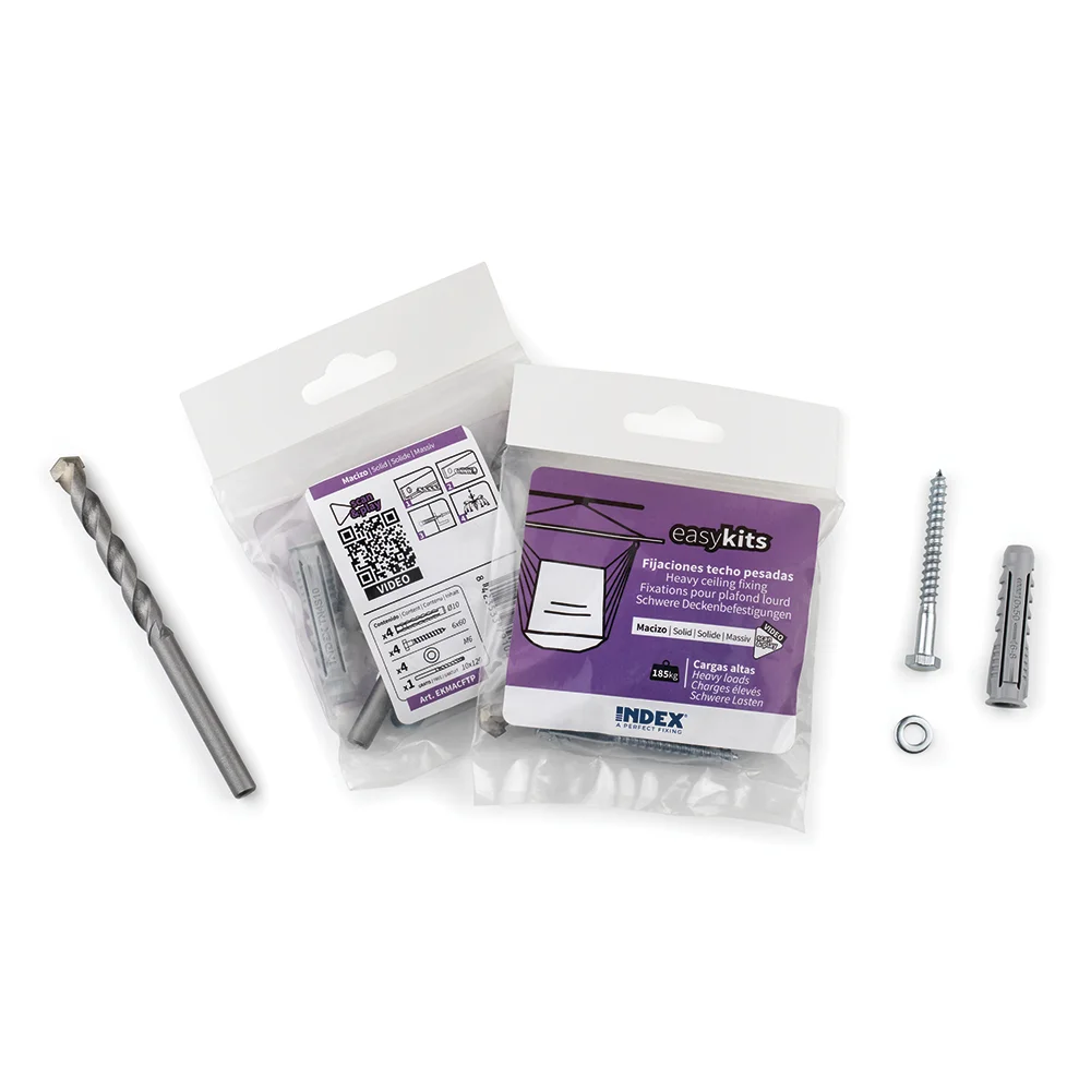 Boite de 12 - Kit de fixation lourdes pour plafond image