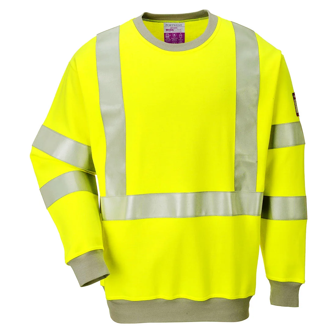 Sweatshirt FR antistatique Hi-Vis Jaune image