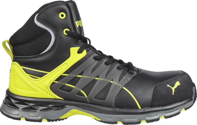 Chaussures de sécurité hautes Velocity 2.0 YELLOW MID S3 ESD HRO SRC -  noir/jaune image