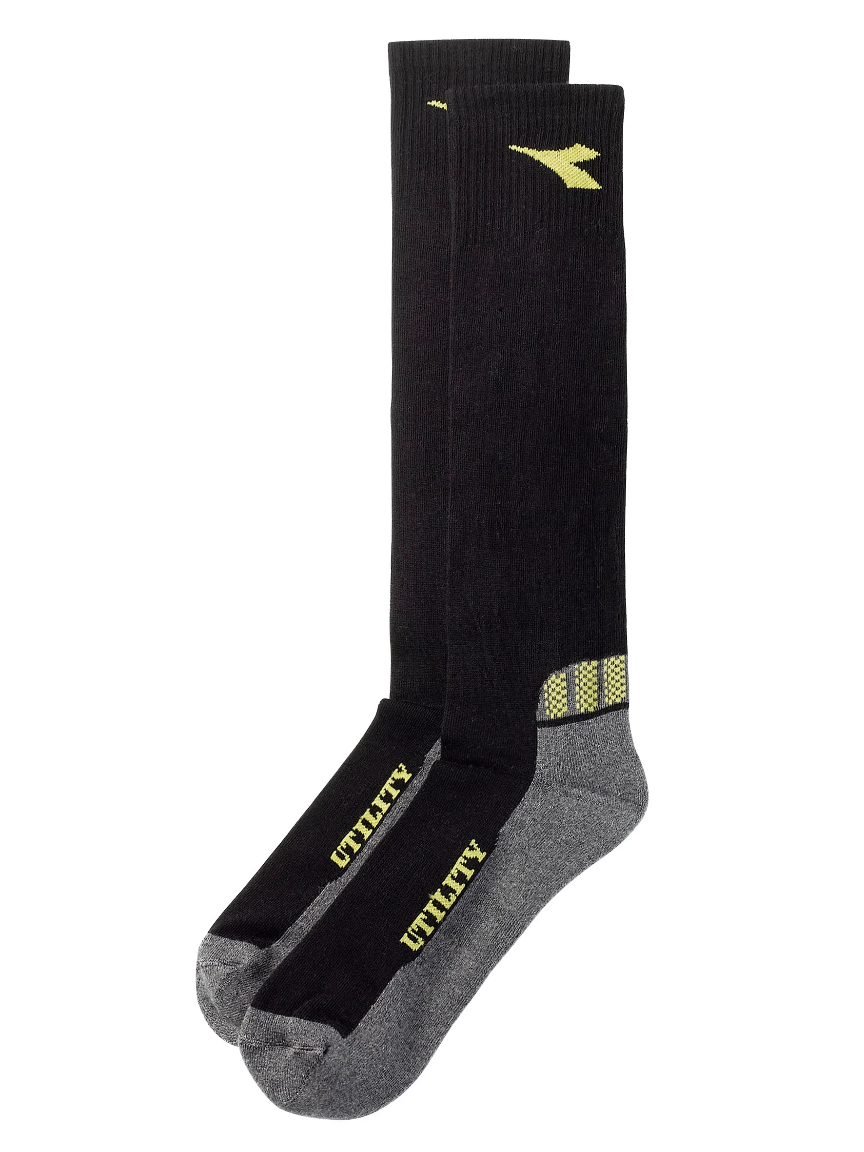 Chaussettes de travail d'hiver en coton - Noir/Gris image