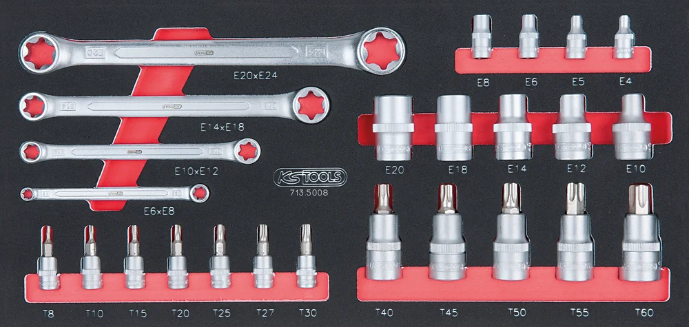 Module de douilles ULTIMATE® et clés TORX® 1/4 - 1/2, 25 pièces image