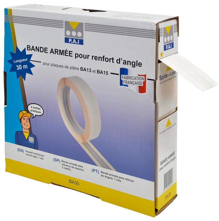 Bande à joint armée pour renfort d'angle image