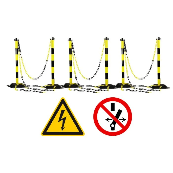Kit de balisage de zone de travail pour intervention sur véhicules électriques ou hybrides image