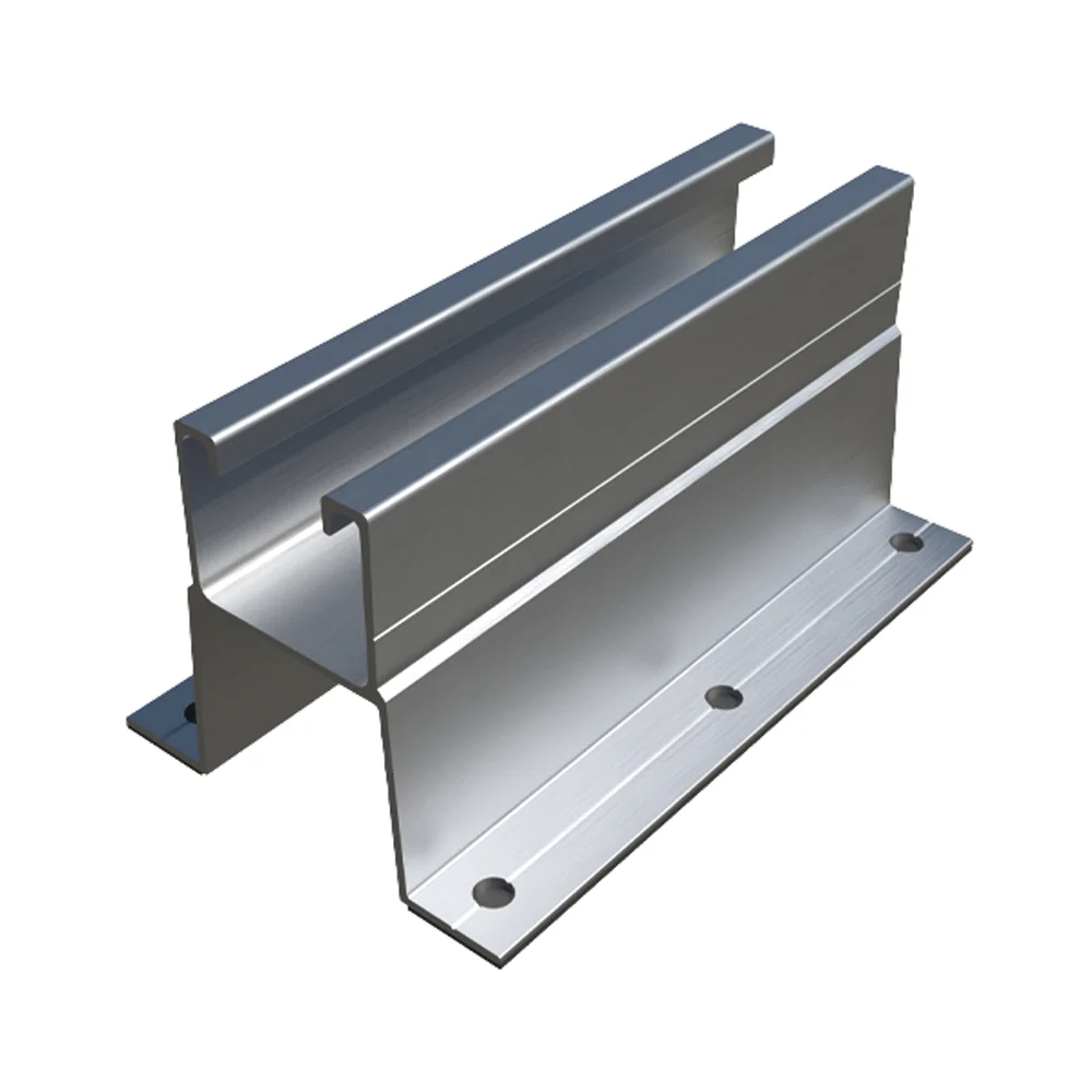 Boite de 20 - Profilé avec ailes pour fixation discontinue directe en vallée - Aluminium image