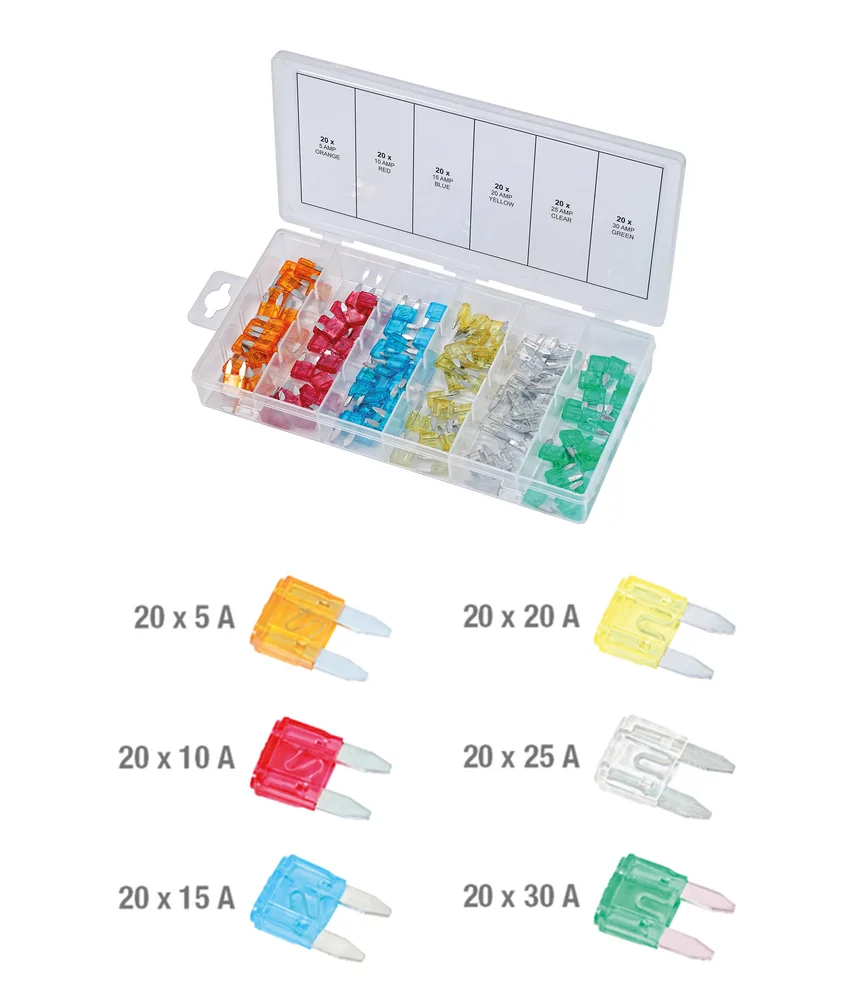 Assortiment de mini-fusibles 120 pcs image