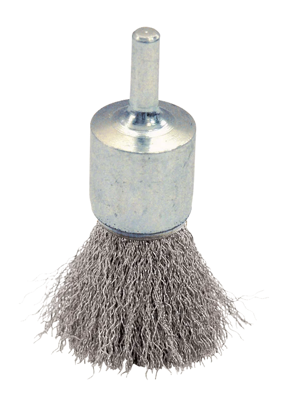 Brosse pinceau fil Inox ondulé pour métal Classic image