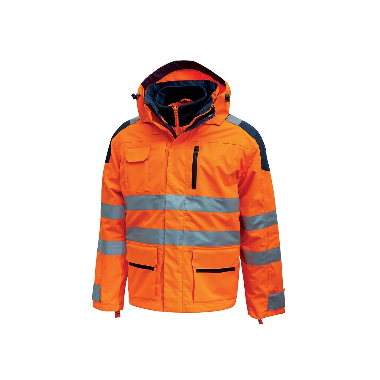 Parka de travail haute visibilité imperméable BACKER - Orange Fluo image