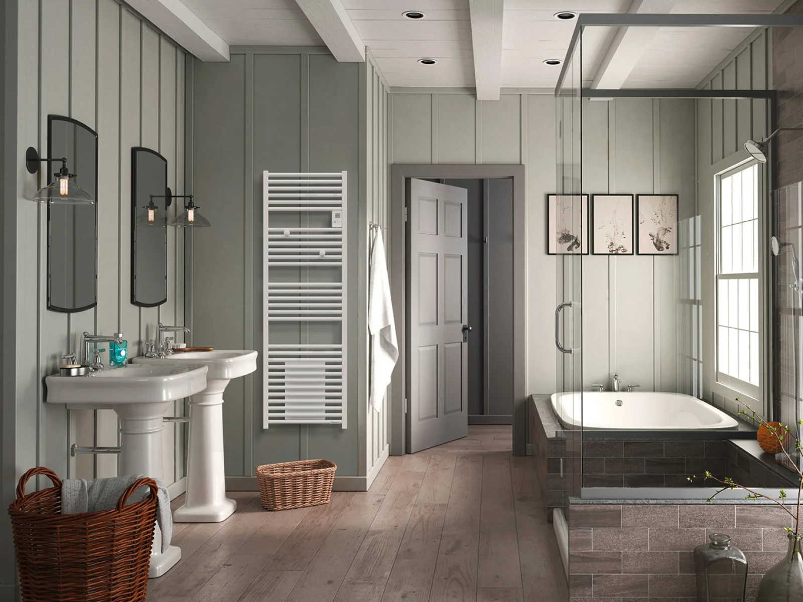 Sèche Serviette RSDB RIVA 4 Blanc image