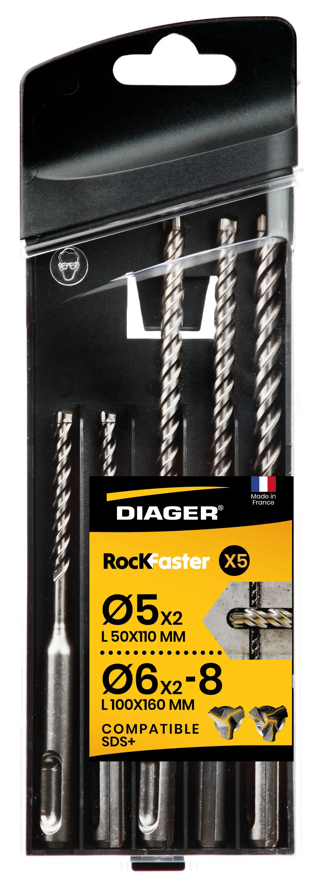 Coffret 5 forets béton ROCKFASTER - 1005A image
