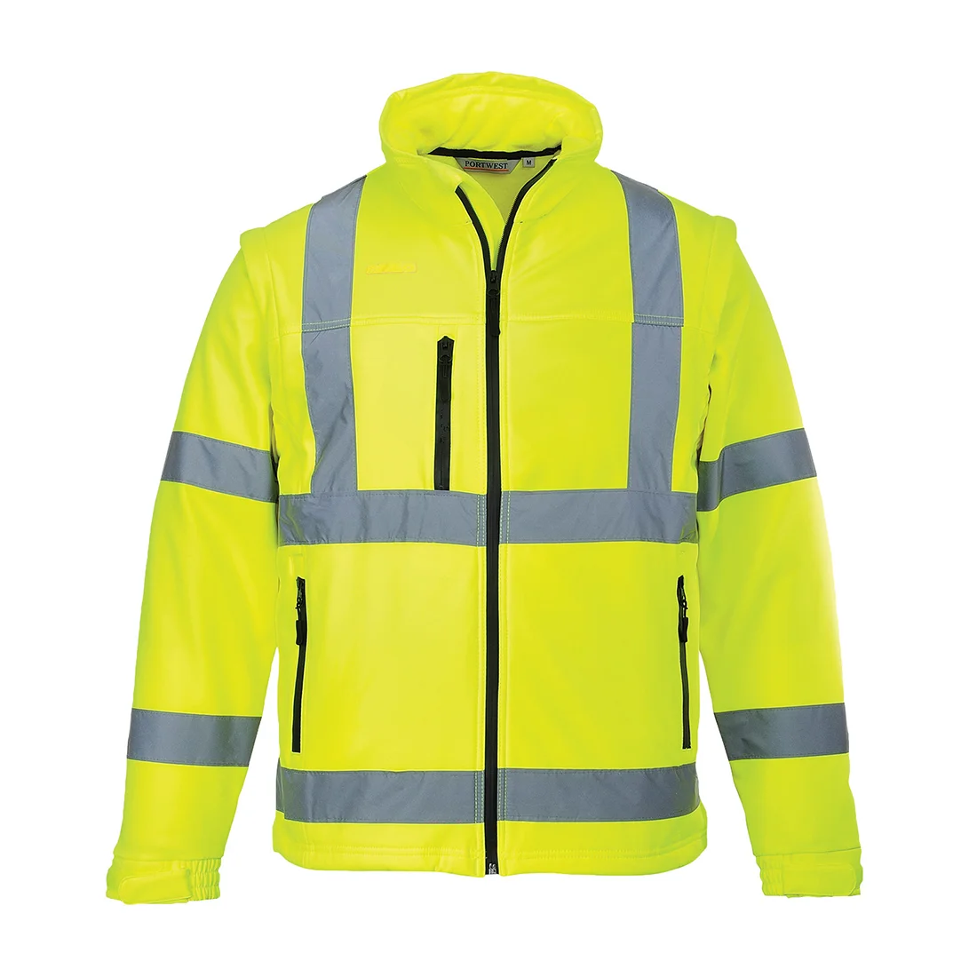 Blouson HiVis Softshell (3 couches) manches détachables Jaune image