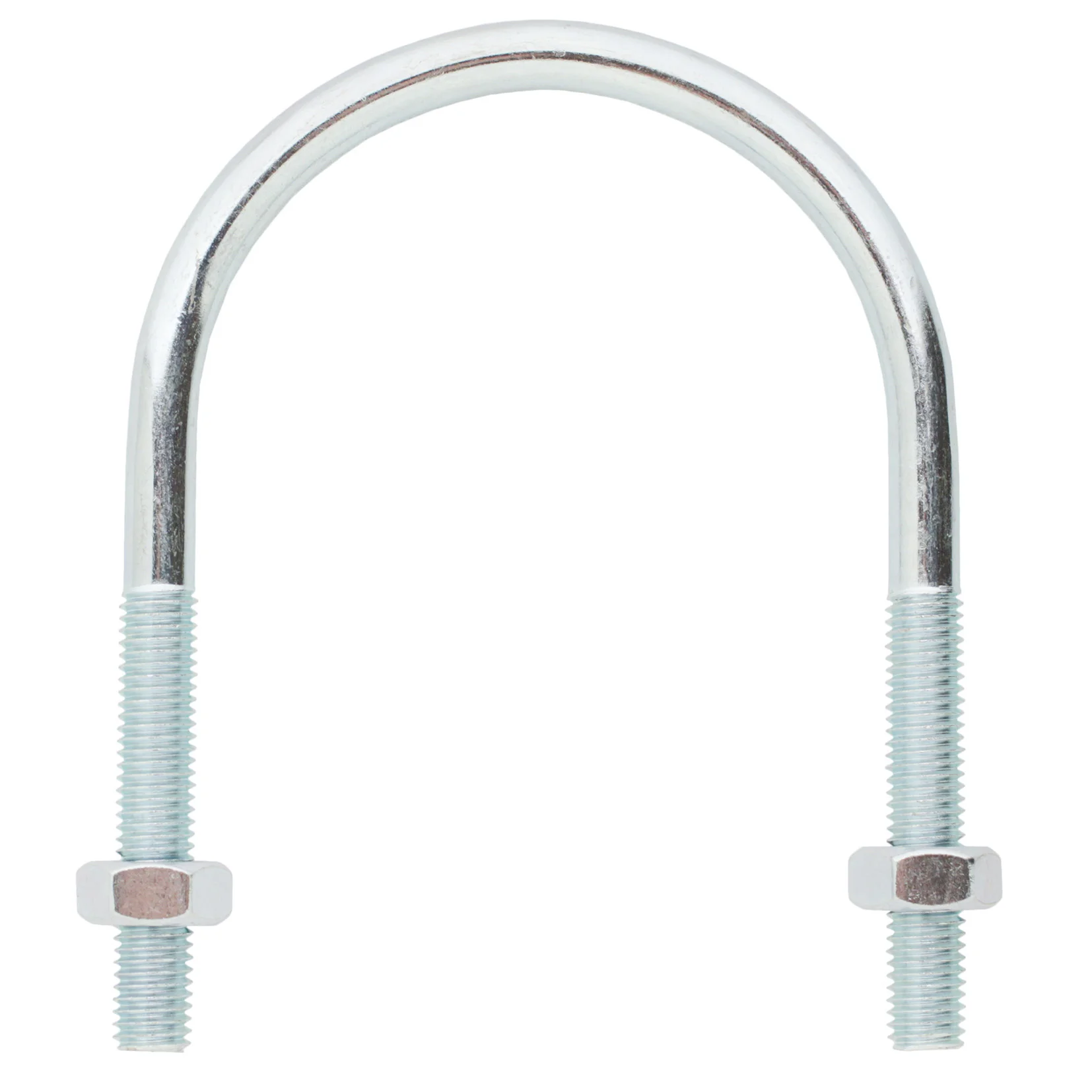 Boite de 10 étriers supports tuyauteries industrielles - écrous montés acier zingué ETRIER image