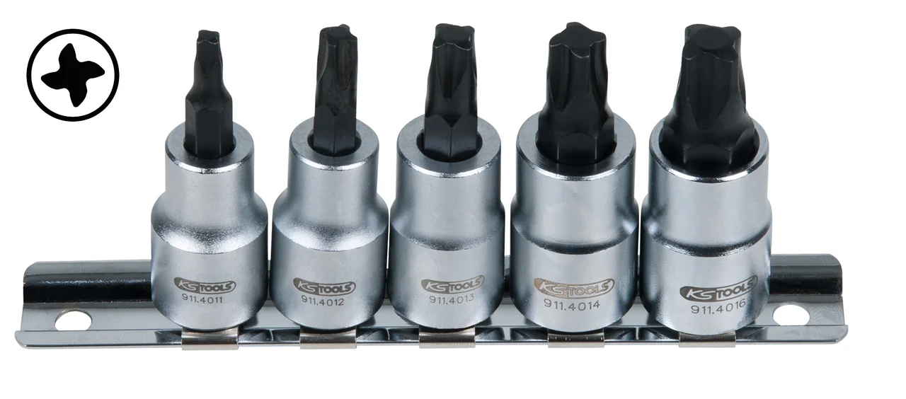 Jeu de douilles tournevis MORTORq® 3/8'', 5 pcs image