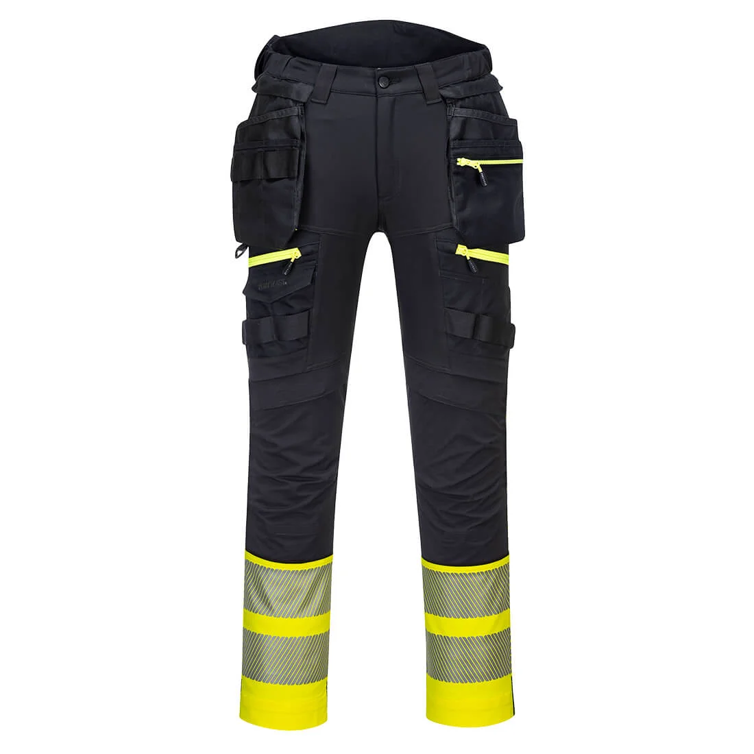 Pantalon Poches flottantes DX4 Haute-Visibilité Classe 1 Jaune/Noir image