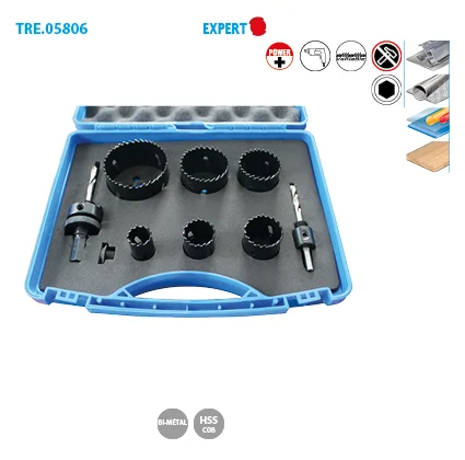 Coffret de 6 trépans bi-métal colbat 8% Expert image