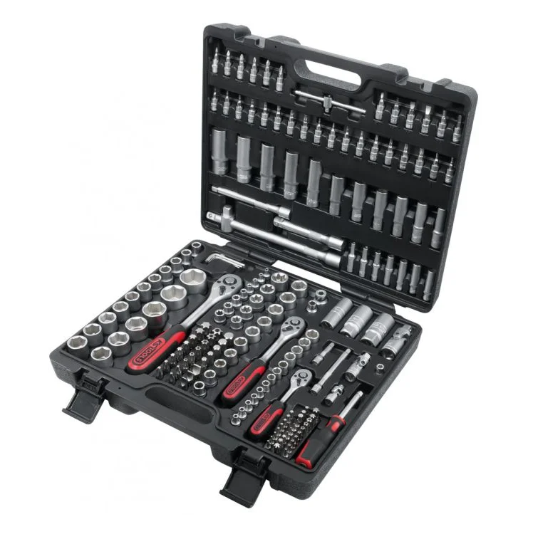 Coffret de douilles 1/4'' + 3/8'' +  1/2'', 179 pièces image