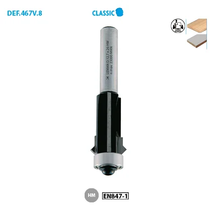 Mèche d'affleureuse avec joint en « V » + guide Classic image