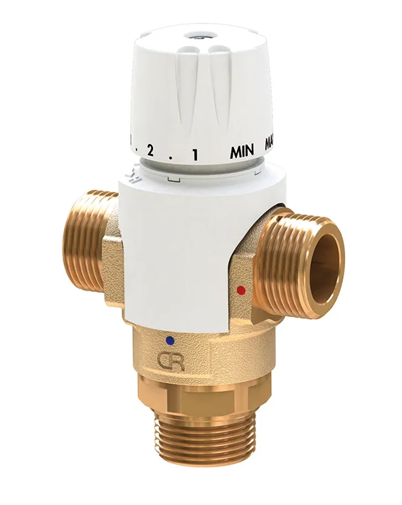 Mitigeur habitat thermostatique sanitaire et solaire réglable 35-60°, 20x27 MMM image