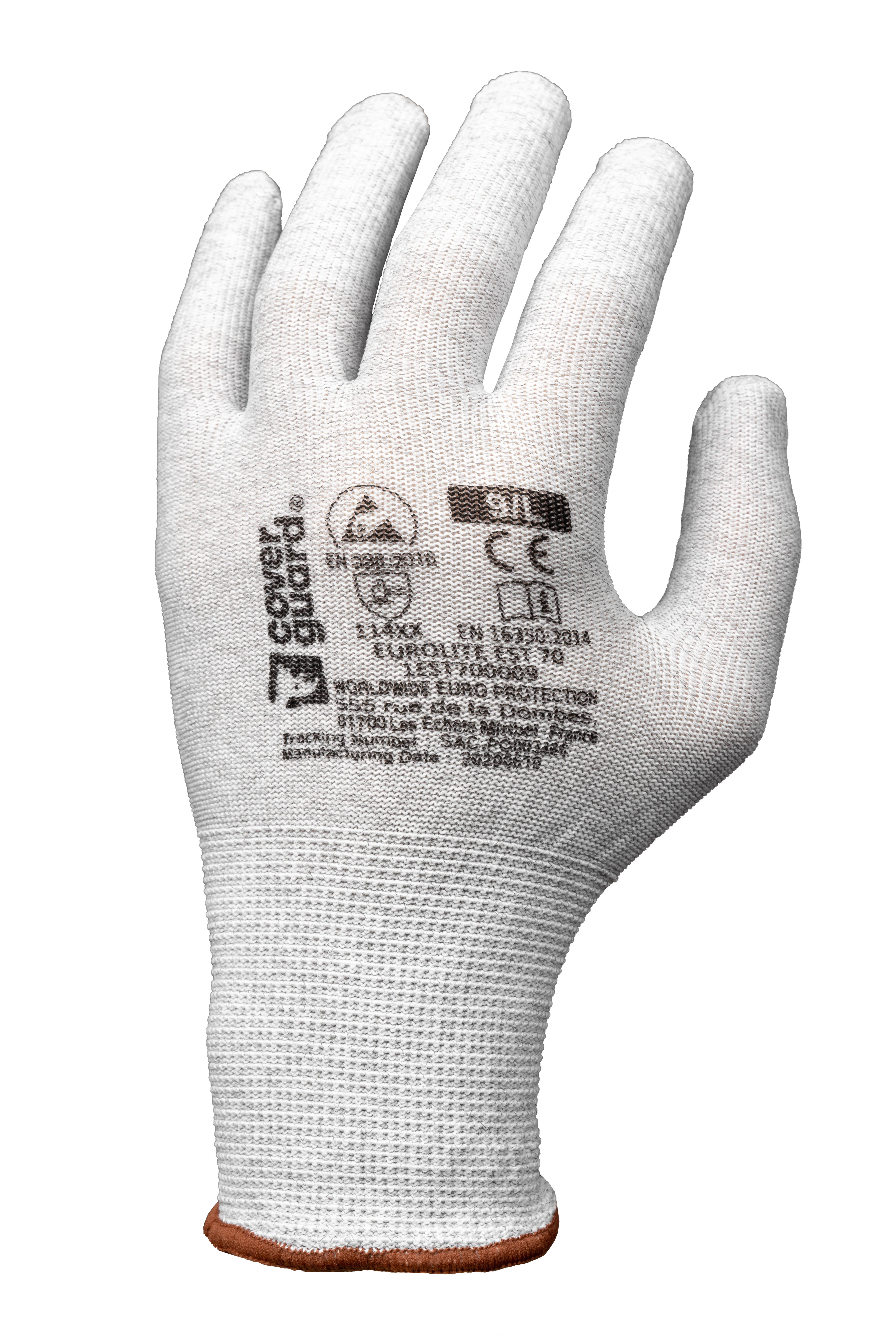 Lot de 10 - GANTS EUROLITE EST70 13G POLYESTER/CARBON NON ENDUIT image