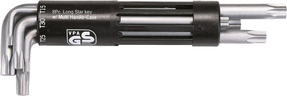 Jeu de 8 clés mâles TORX® longue T10 à T50 image