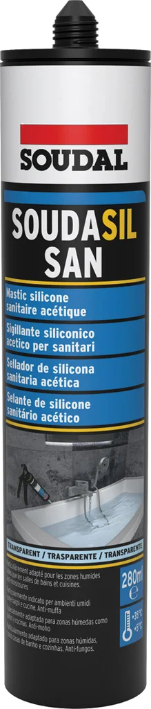 Silicone sanitaire acétique 280ml - Soudasil SAN image