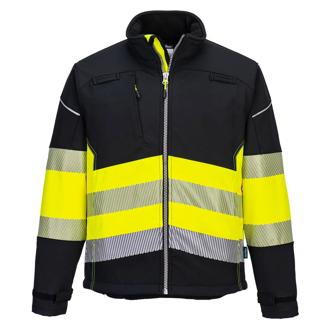 Veste Softshell PW3 Haute Visibilité Classe 1 Noir/Jaune image