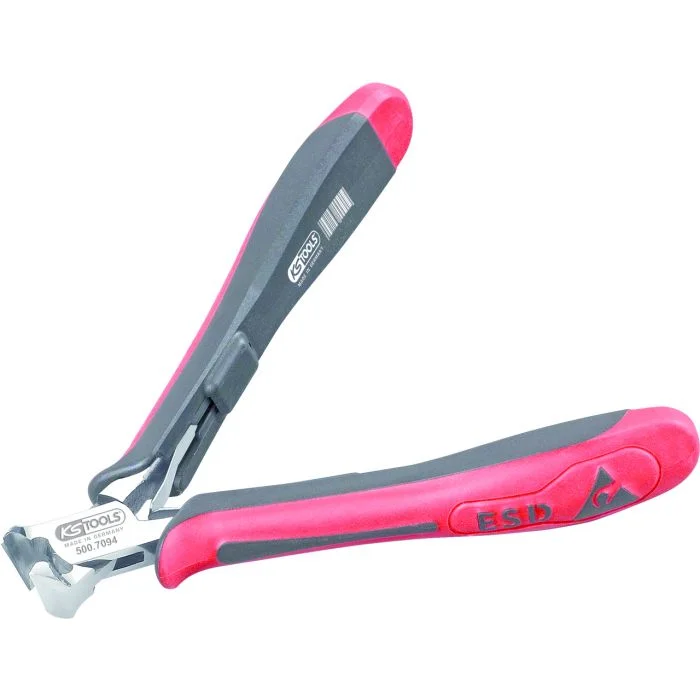 Pince électronique coupante frontale avec bec finement biseauté, 120 mm image