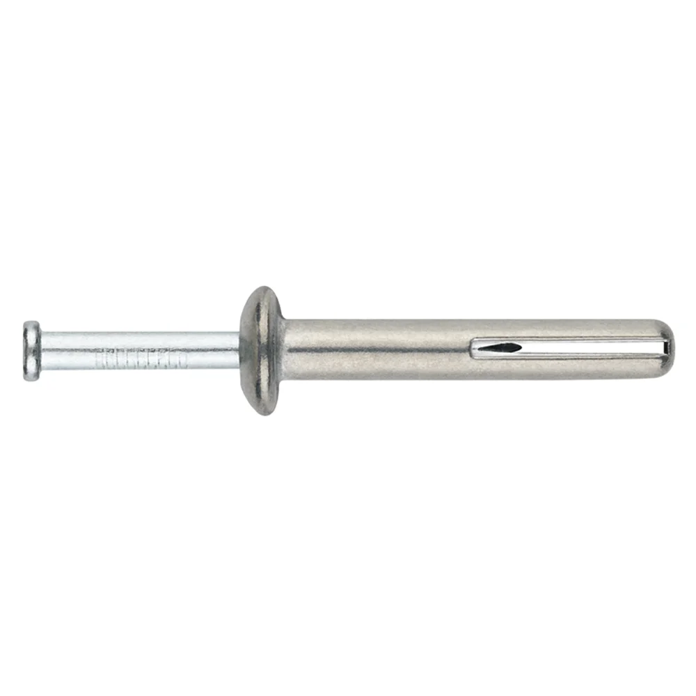 Boite de 100 - Cheville métallique de frappe - Pointe en acier image