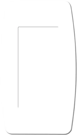 Plaque polycarbonate -  1/2 poste - Blanche - ESPRIT image