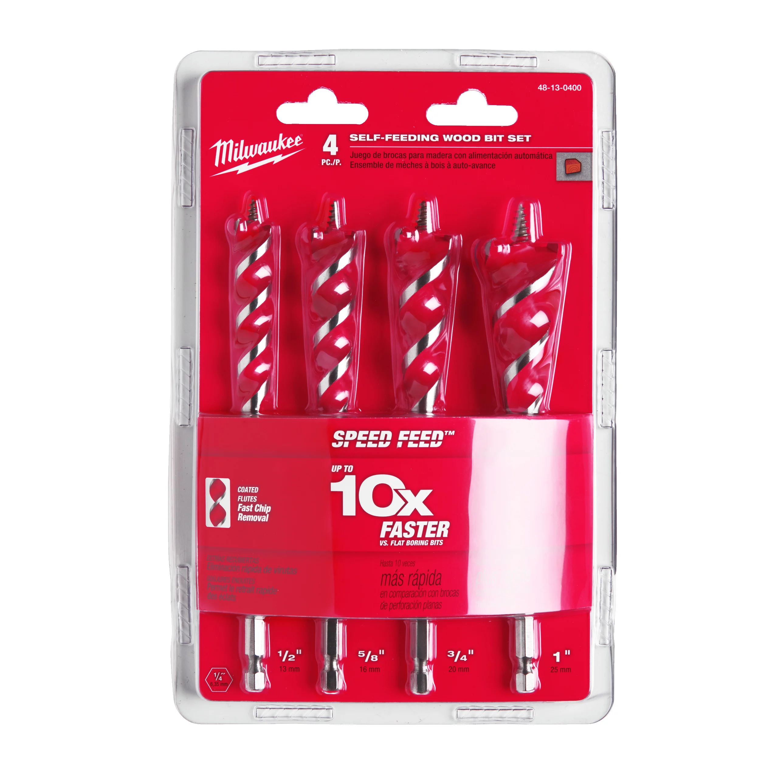 SET DE 4 FORETS BOIS SPEED FEED ⌀13/16/20/25mm SPFD SET image