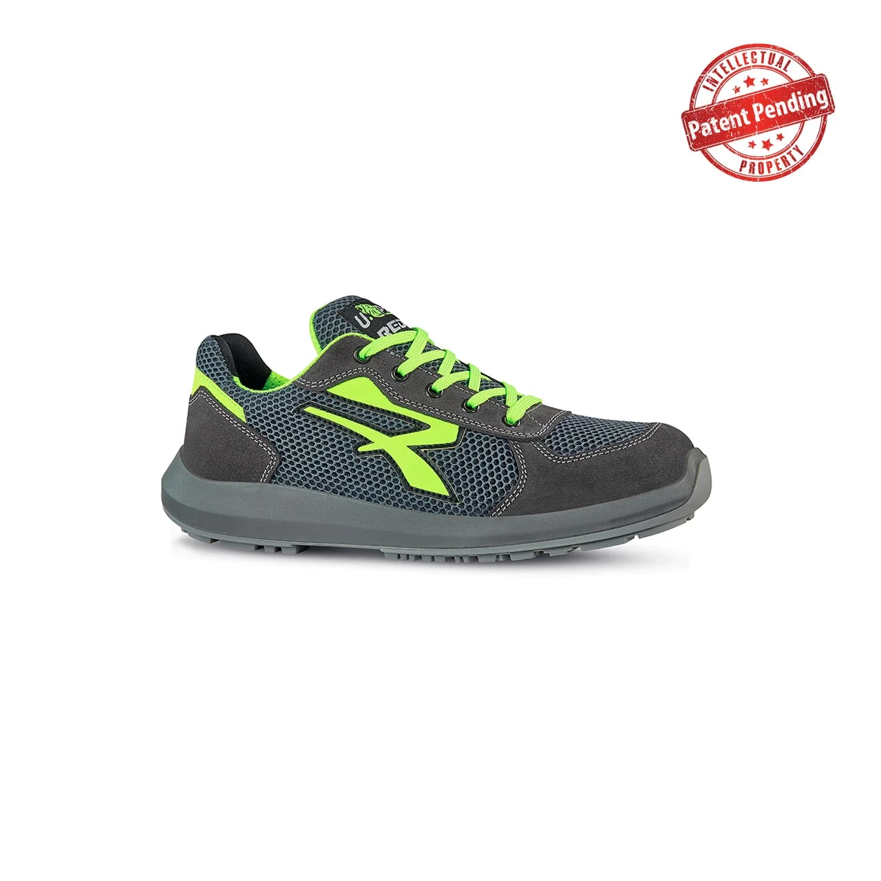 Chaussures de sécurité basses GEMINI ESD S1P SRC - Gris/Vert Lime image