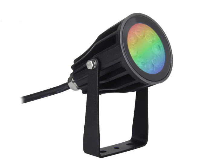 Projecteur LED RGB + Blanc d'extérieur TOURNESOL - Noir image