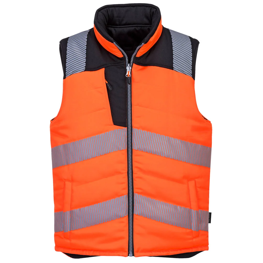 Bodywarmer réversible haute visibilité PW3 Orange/Noir image