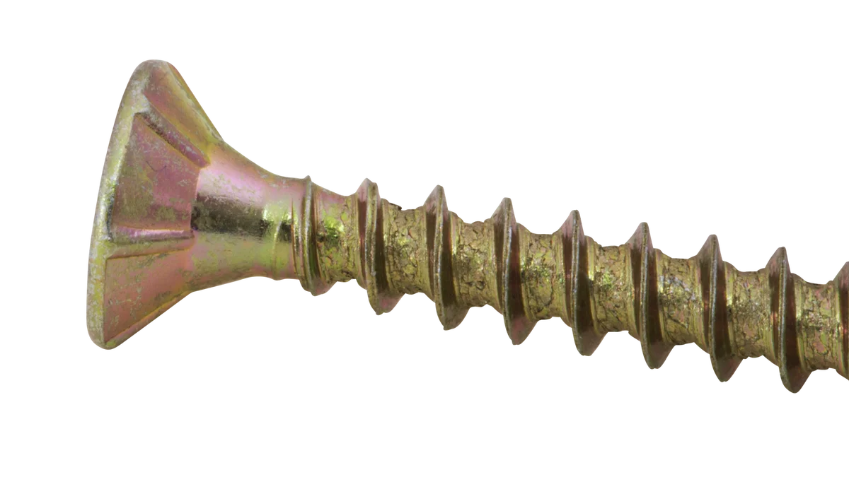 Vis à bois filetage total - Tête fraisée - Empreinte Torx - Bichromaté image