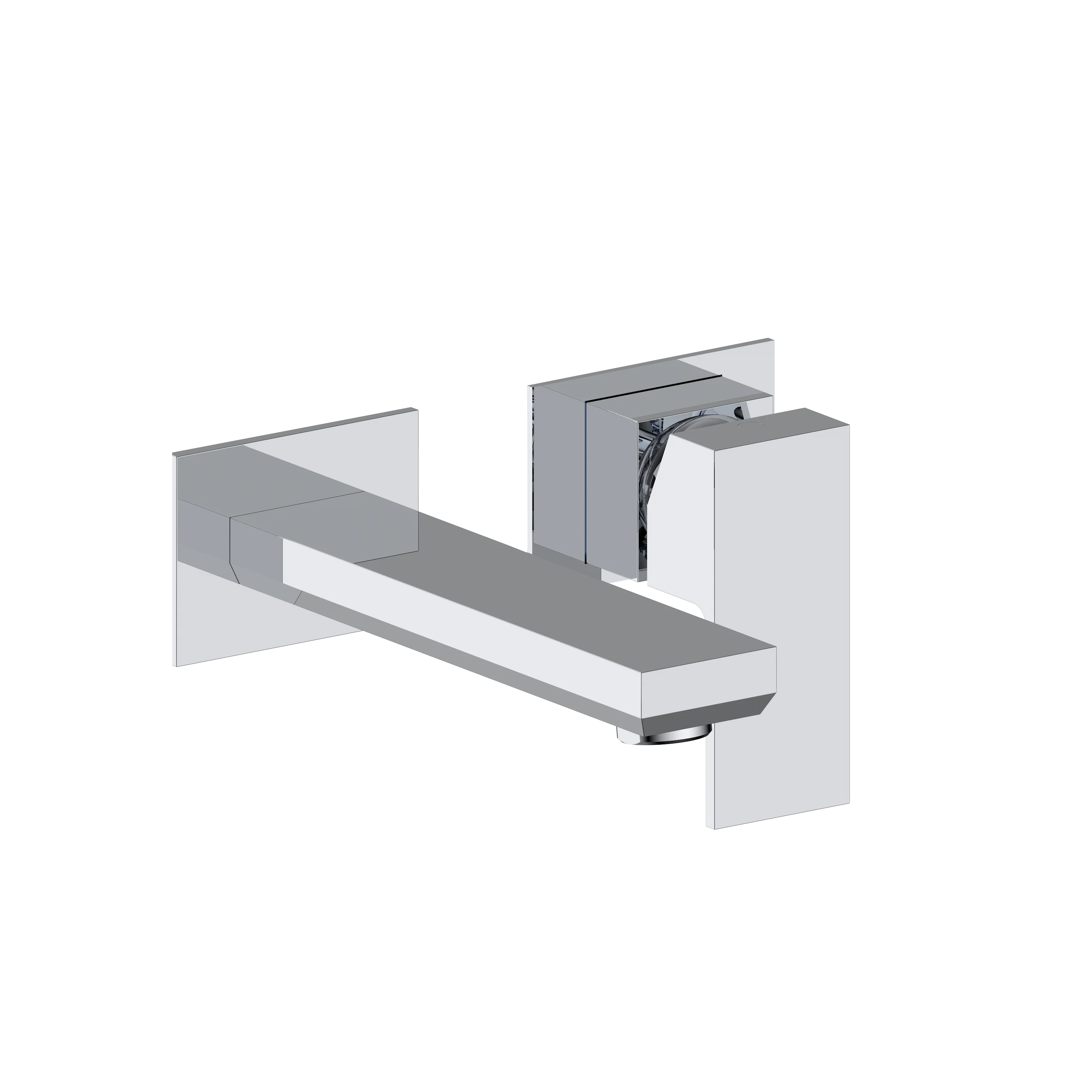 Mitigeur lavabo mural 2 trous plaza image