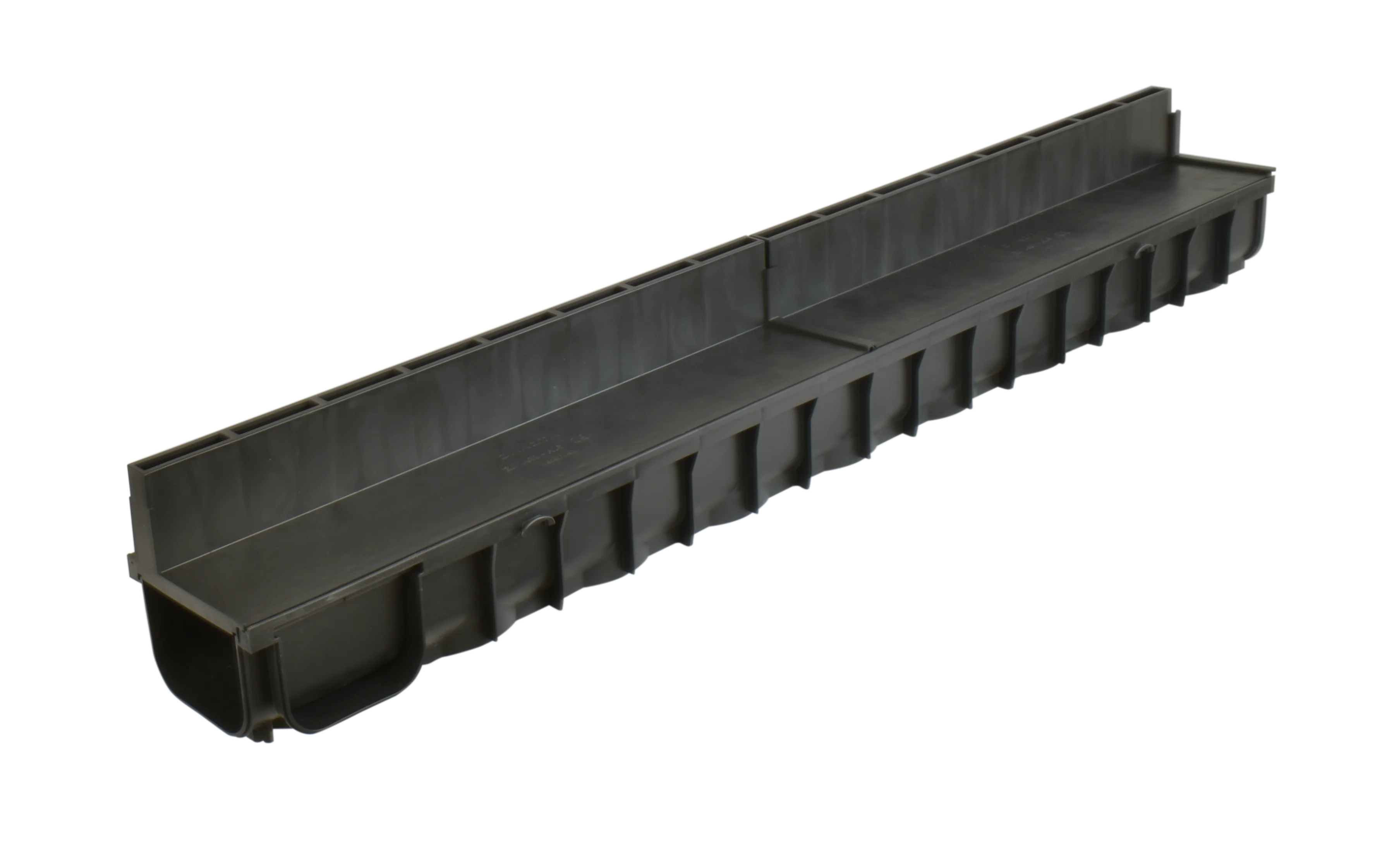 Caniveau Midi avec grille à fente - 121 x 84 x 1 000 mm image