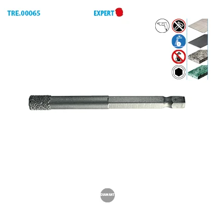 Trépan diamanté 6 pans grès cérame Expert image