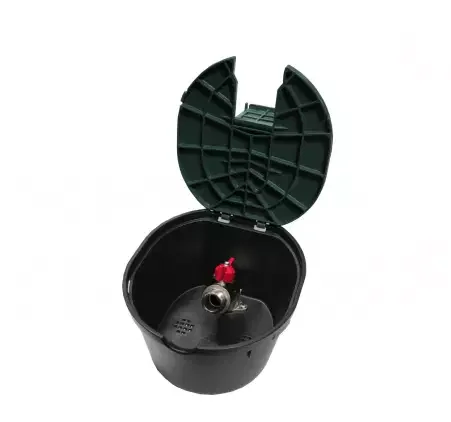 Bouche d'arrosage coffre plastique avec robinet 20x27 image