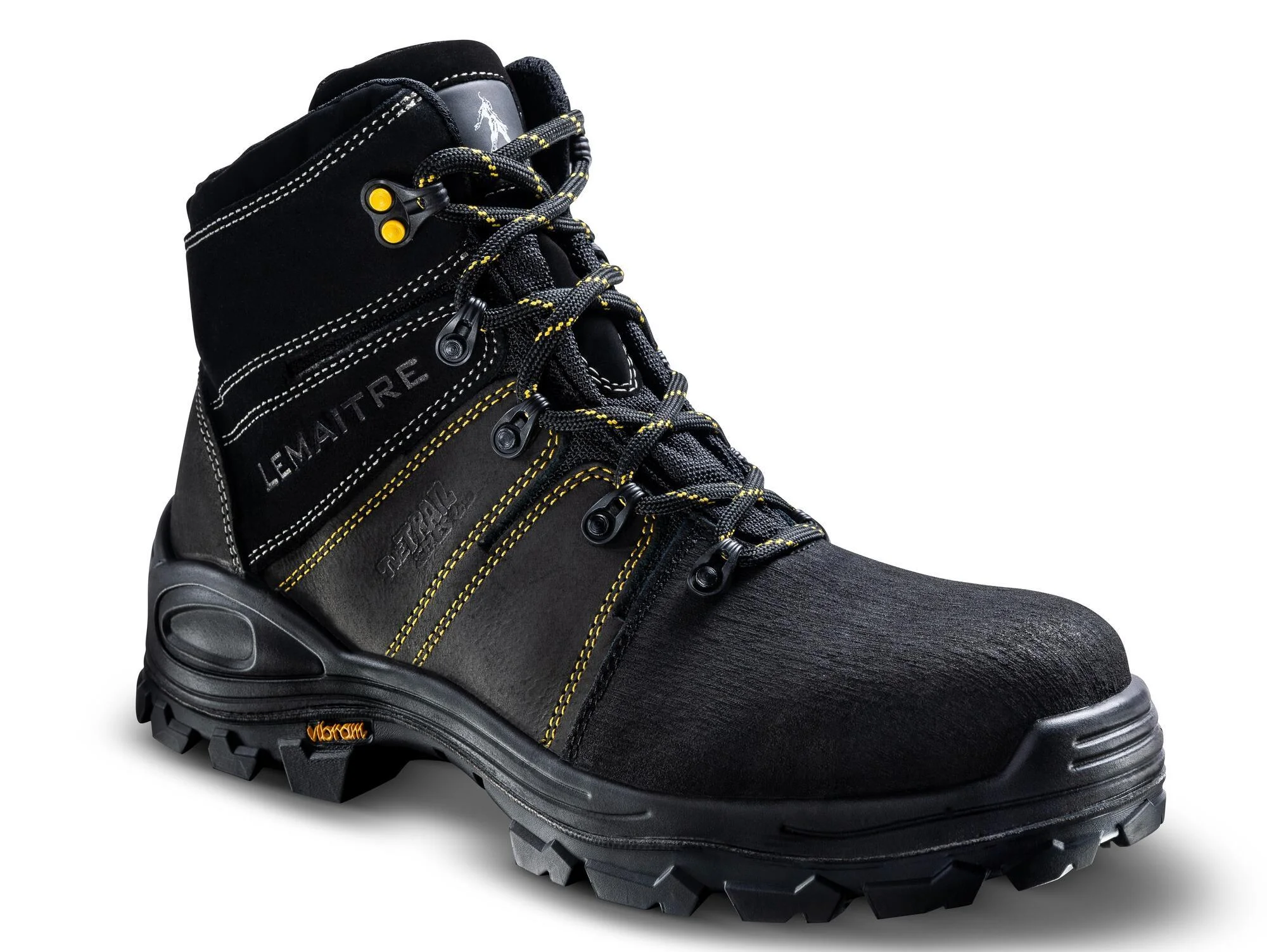 Chaussures de sécurité hautes VIBRAM TREK S3 CI HI HRO SRC Noir image