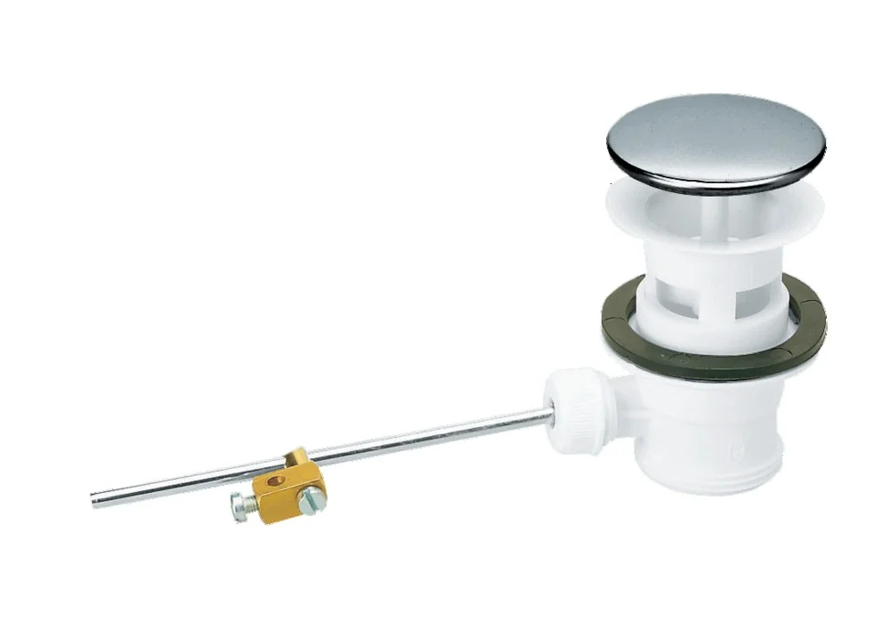 Bonde lavabo/bidet PVC automatique à clapet inox recouvrant - sans tirette image