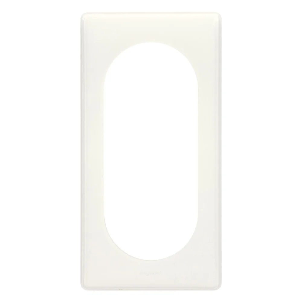 Plaque Céliane - Blanc - 2 postes étendus à 4/5 modules image