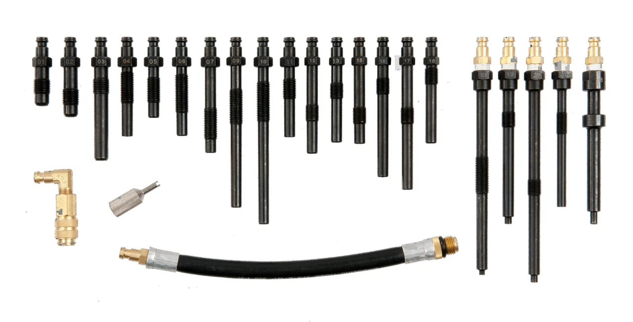 Adaptateurs pour compressiomètre et testeur d'étanchéité de cylindre 23pcs image