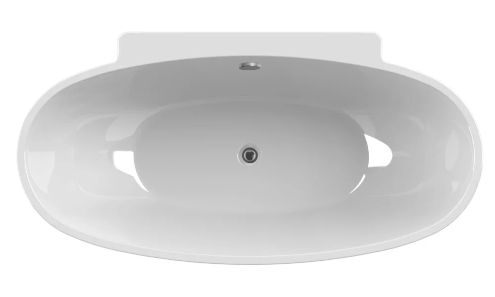 baignoire ilot ancodesign 165x80x55 pieds metal reglables 140l image