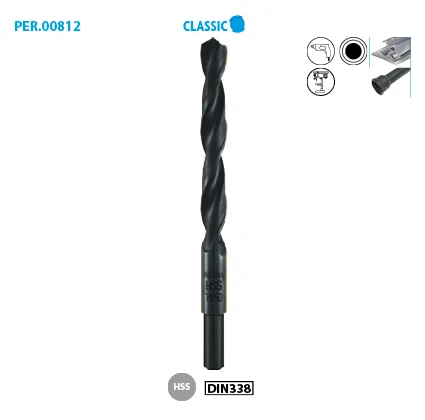 Foret métal laminé HSS avec Queue réduite Classic image