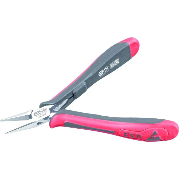 Pince ESD à bec demi-rond, 130 mm image