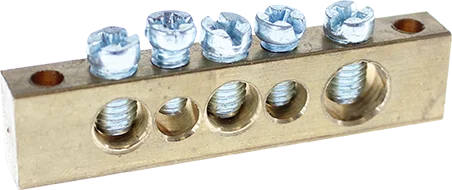 Barrette laiton 5 trous image